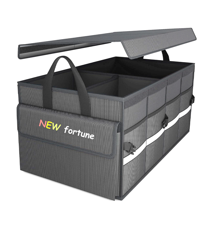 Bolsa de armazenamento de porta-malas H-04 com tampa dobrável para caminhão SUV e sedã