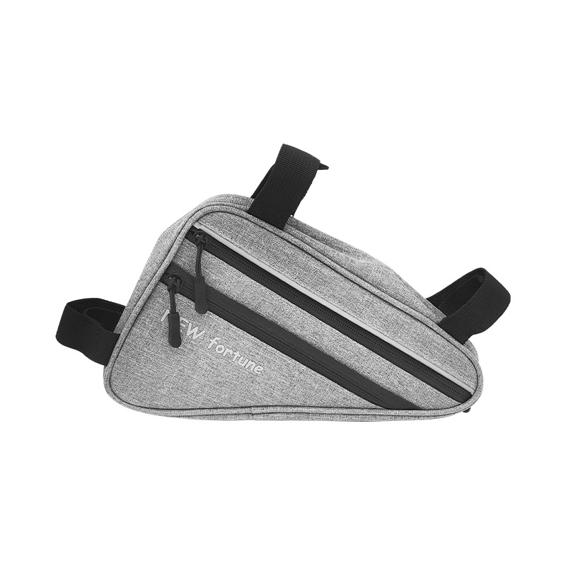 BI-01 Fita reflexiva cinza à prova d'água para bicicleta Bolsa triangular